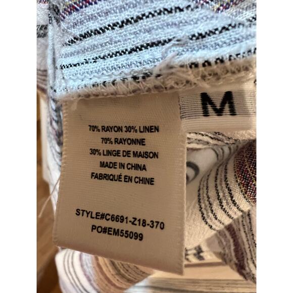 Cloth & Stone Anthropologie Beige Gray Linen Blend Striped Tank Dress Sz
Medium - Picture 10 of 11